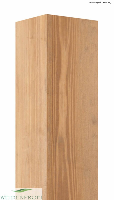 Holzpfosten Kiefer quadratisch, gebeizt, 7 x 7 x 180